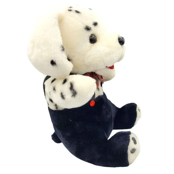 Vintage 1980s Brooklyn Doll & Toy Dalmatian Stuffed Plush Puppy Dog 15" - Picture 2 of 9